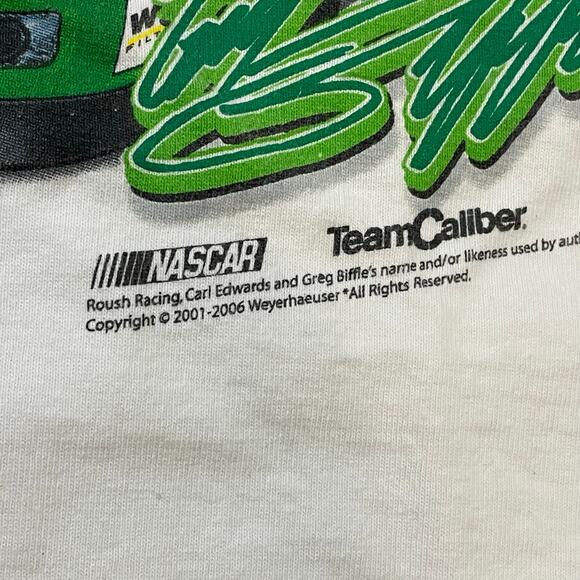 Vintage 2006 NASCAR iLevel Racing Greg Biffle Carl Edwards T-Shirt Mens L - Picture 6 of 7